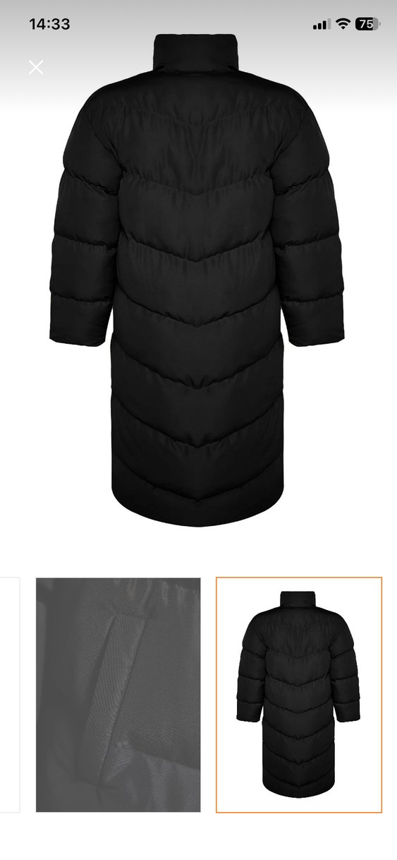 Siyah Kadın Uzun Kışlık Mont - Görsel 2