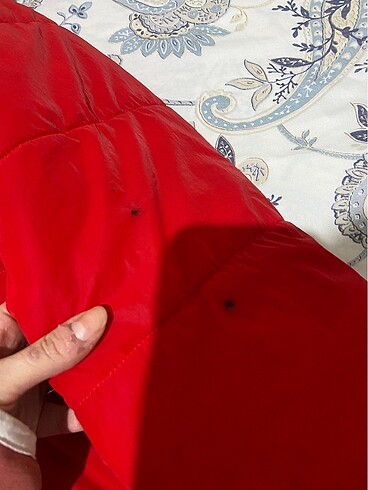 s Beden kırmızı Renk Şişme mont