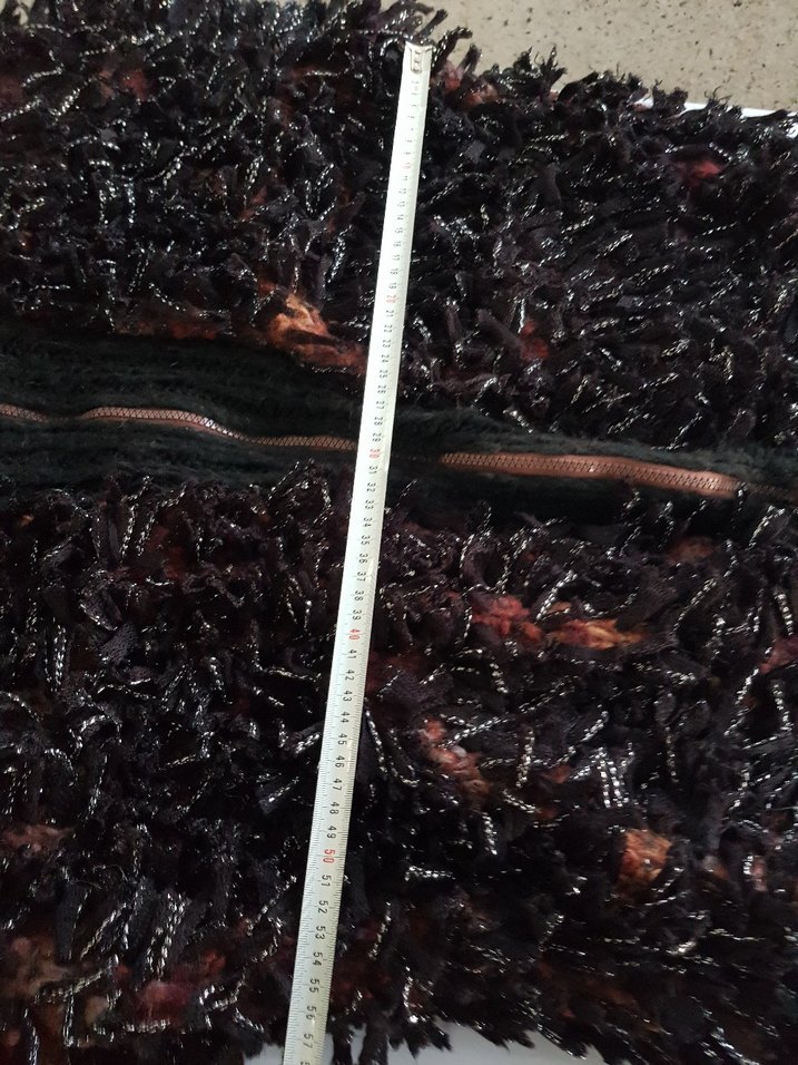 Kahverengi Triko Kapüşonlu El Örgüsü Hırka / Ceket / Mont - Görsel 4