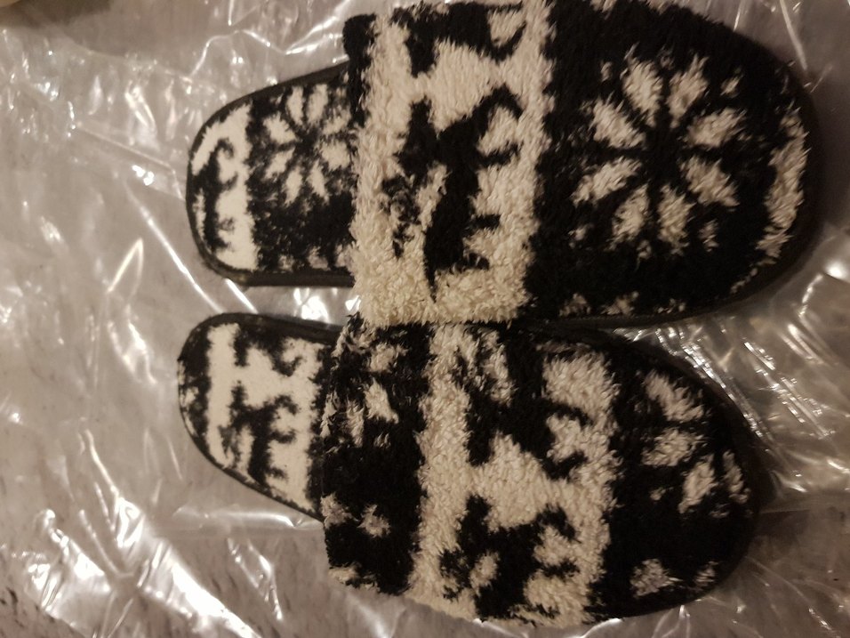 Geyik Desenli Kışlık Ev Terliği - Görsel 2