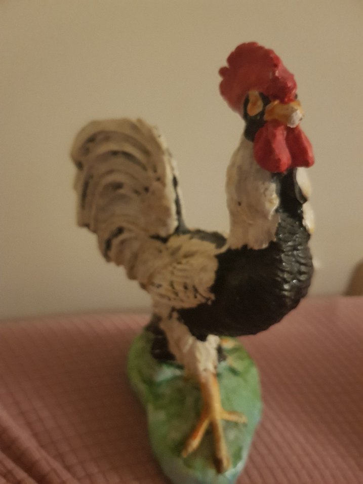 Vintage Horoz Biblosu / Heykelciği - Görsel 4