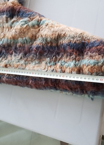 Uzun Örgü Bohem Astarlı Kaban / Hırka / Mont - Görsel 6