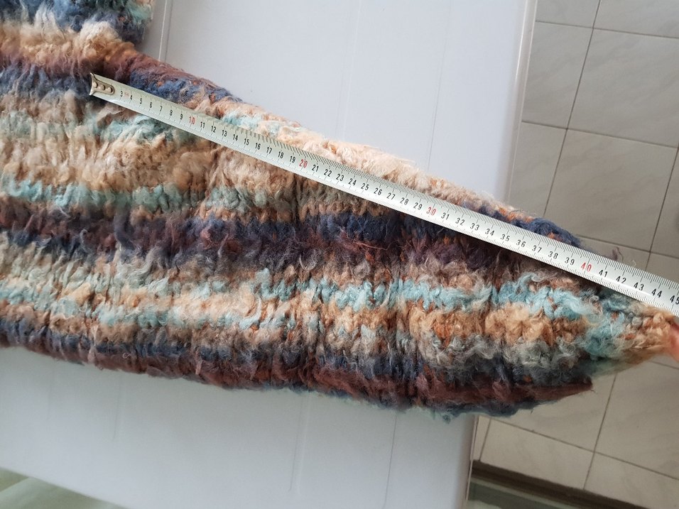 Uzun Örgü Bohem Astarlı Kaban / Hırka / Mont - Görsel 5