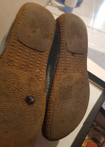 Mavi Deri Kadın Sandalet - Görsel 2