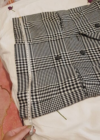 Kaşe Kışlık Ceket Pötikareli - Görsel 4