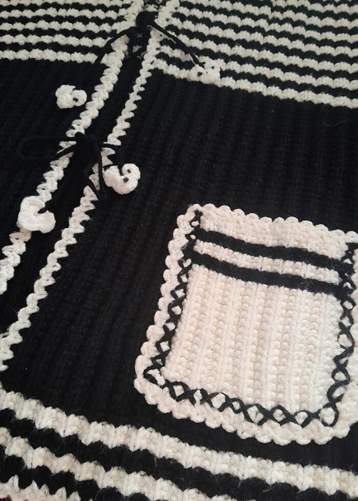 Çeyizden El Örgüsü Yelek - Görsel 4