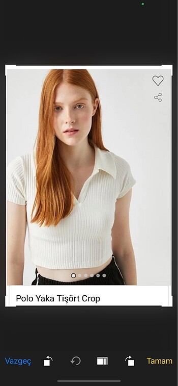 xs Beden Beyaz Crop