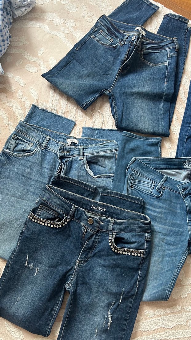 Koyu Mavi Denim Jean Pantolonlar — görsel 2/7