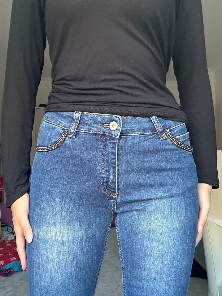 Koyu Mavi Denim Jean Pantolonlar — görsel 6/7