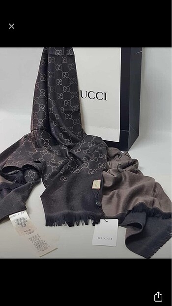 Gucci kaşmir ipek şal