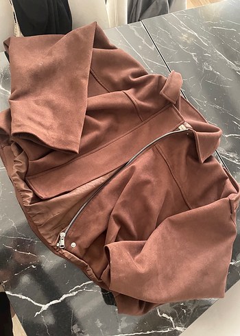 Kahverengi Kadın Ceket - Görsel 3