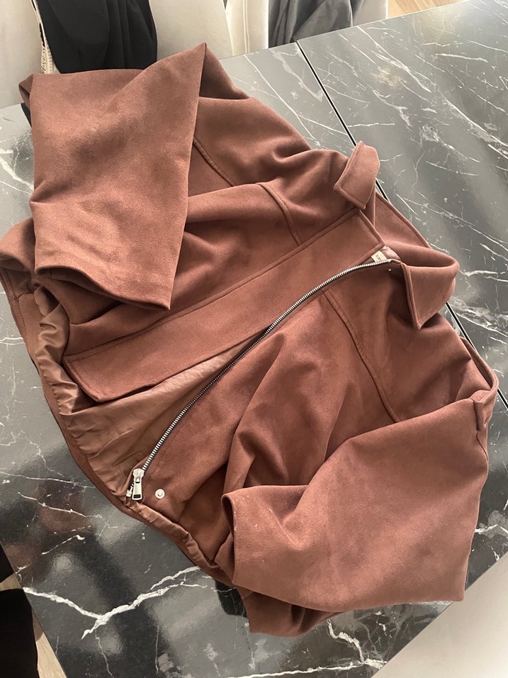 Kahverengi Kadın Ceket - Görsel 3