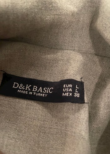 Düğmeli Gri Midi Kadın Blazer Ceket - Görsel 2