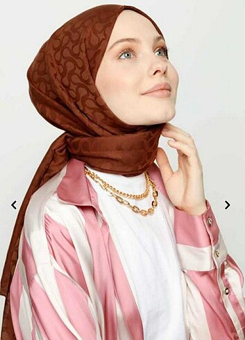 Beden VALORSCARF ÇİKOLATA KAHVE BLOOM DESEN ŞAL