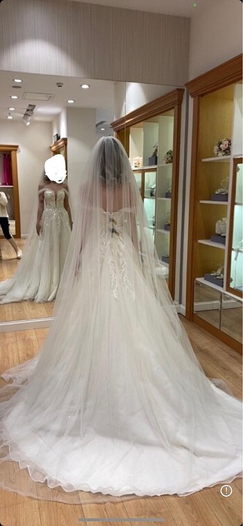 Oleg Cassini Gelinlik 36 beden - Görsel 6