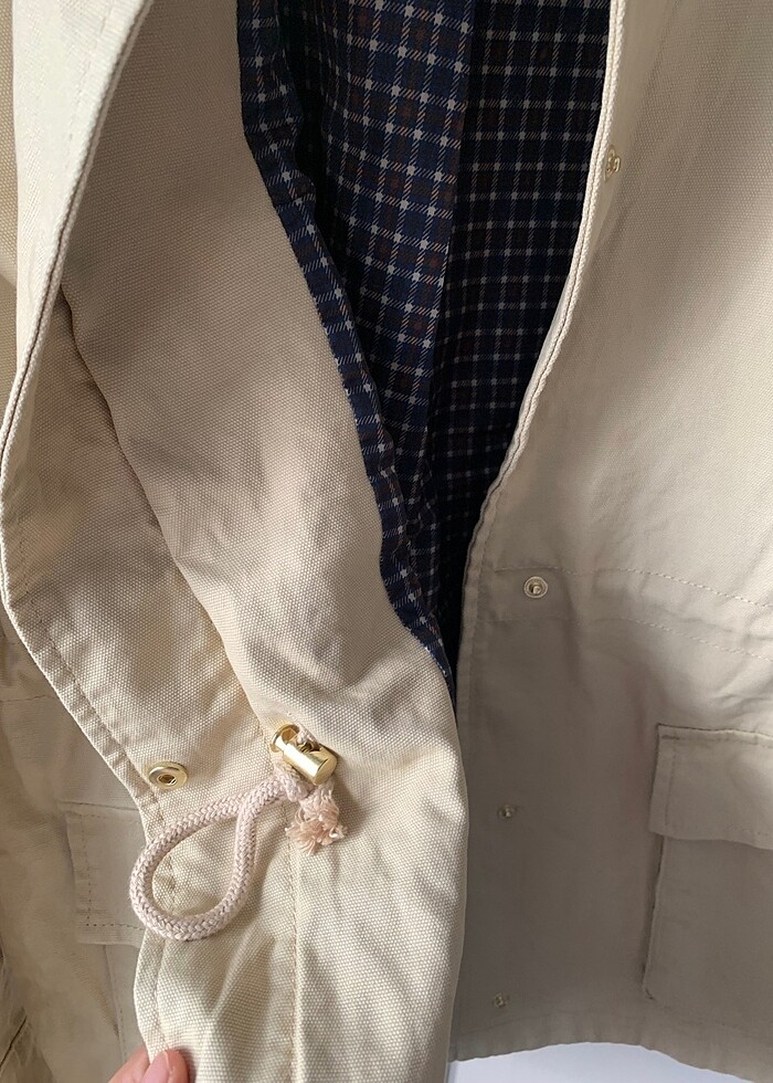 H&M deri yaka parka - Görsel 5