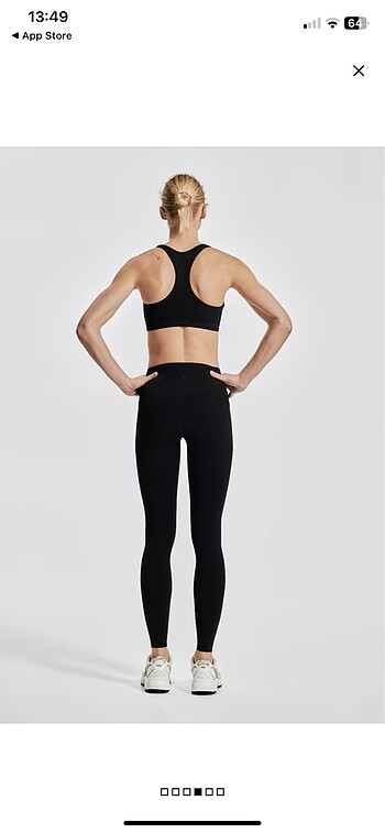 xs Beden siyah Renk H&M move cepli tayt
