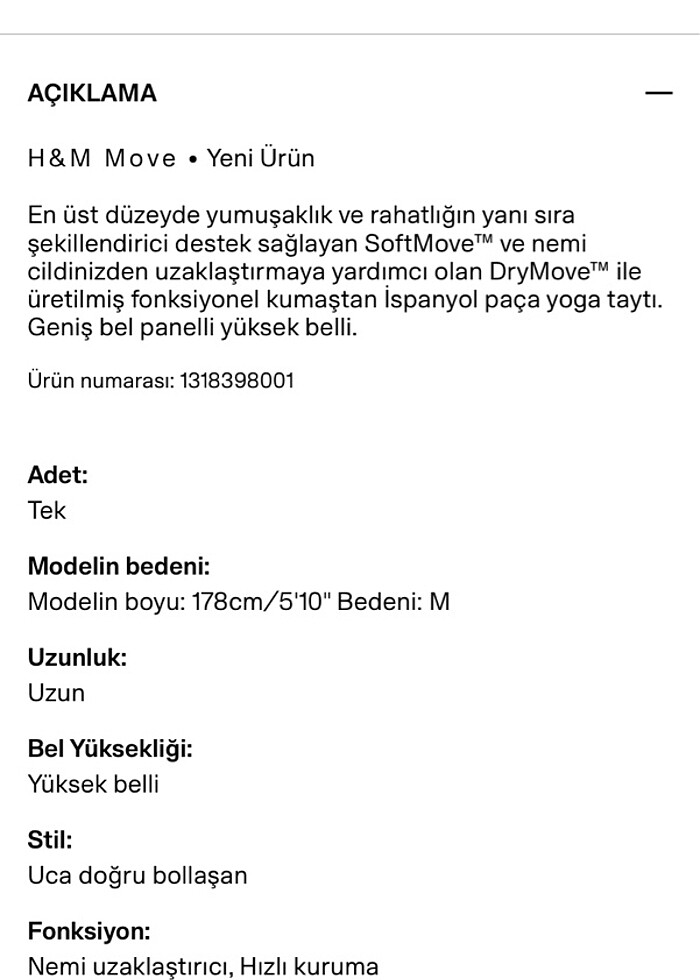 H&M softmove tayt - Görsel 5