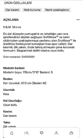 H&M softmove spor ceket - Görsel 3