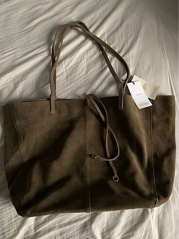 Mango süet deri çanta - Görsel 6