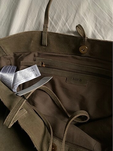 Mango süet deri çanta - Görsel 7