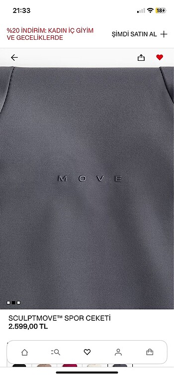 H&M sculptmove spor ceket - Görsel 3