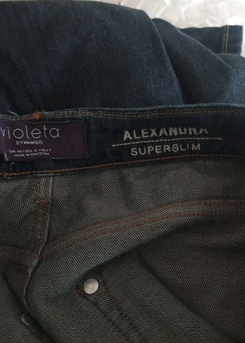 40 Beden lacivert Renk Violetta Kadın Lacivert Jean