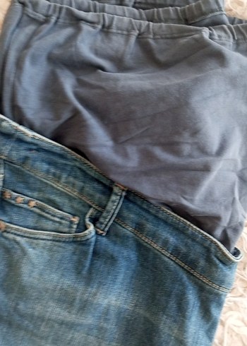 LC Waikiki Mavi Hamile Denim Pantolon - Görsel 4