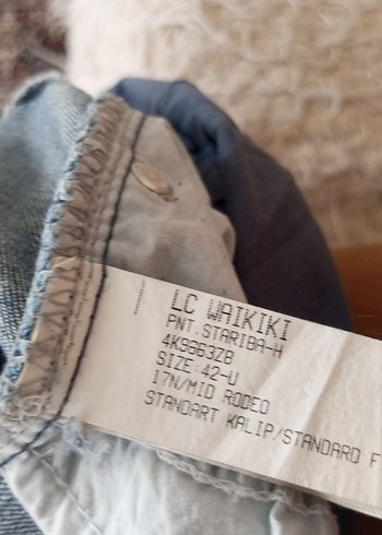 LC Waikiki Mavi Hamile Denim Pantolon - Görsel 8