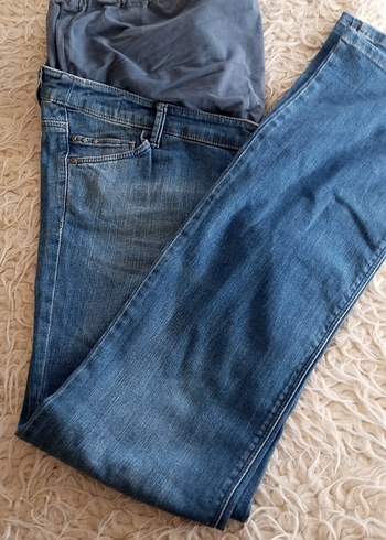LC Waikiki Mavi Hamile Denim Pantolon - Görsel 3