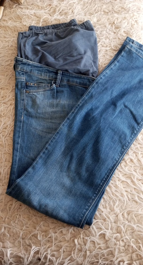 LC Waikiki Mavi Hamile Denim Pantolon - Görsel 3