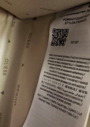 Guess Siyah Gri Desenli çanta - Görsel 2