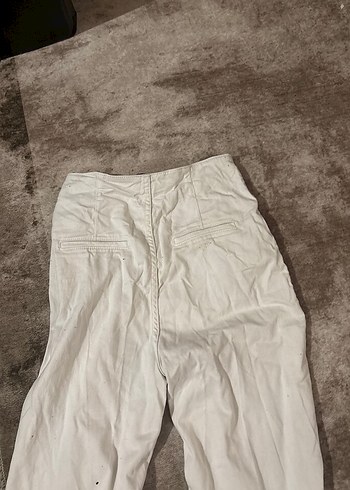Beyaz Kadın Kot Pantolon - Görsel 3