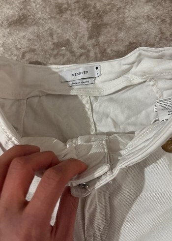 Beyaz Kadın Kot Pantolon - Görsel 2