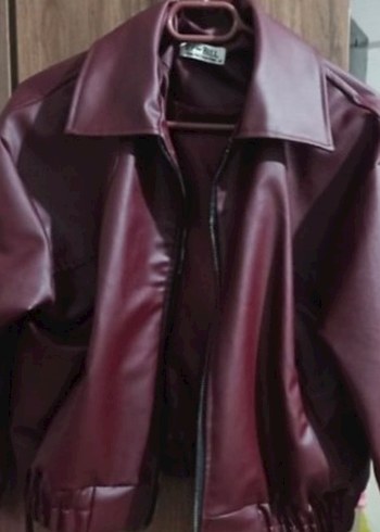 Bordo Deri  Ceket - Görsel 2