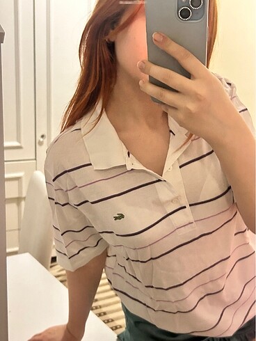 Lacoste Lacoste kadın beyaz tshirt