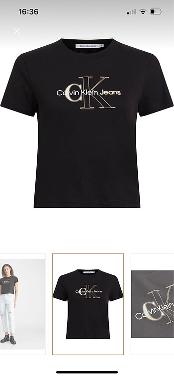 Calvin klein siyah tişört