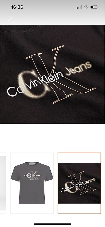 s Beden Calvin klein siyah tişört