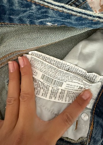 Stradivarius Stradivarius d98 vintage efektli straight jean