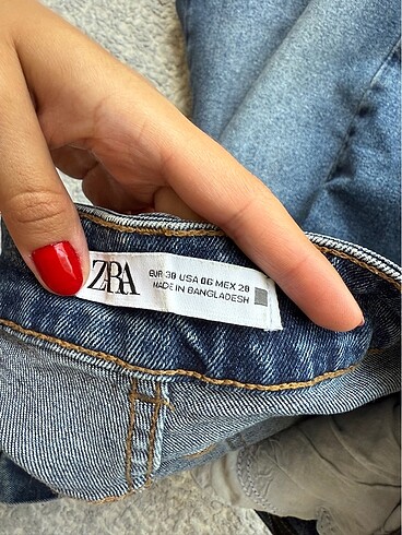 38 Beden lacivert Renk Zara jean