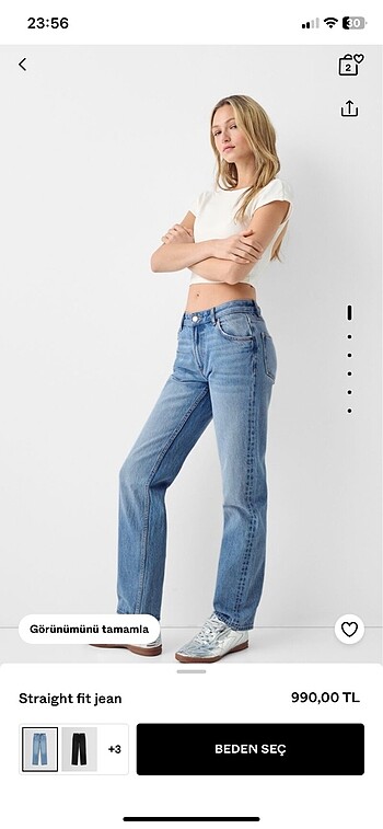 Bershka Straight Jean