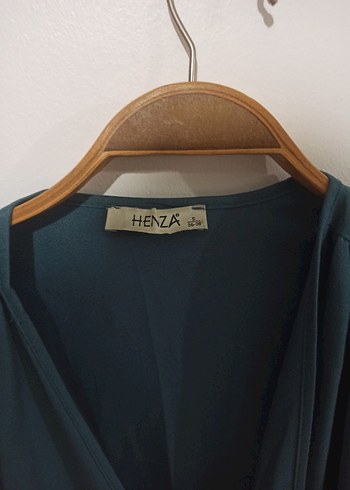 Uzun Turkuaz Kadın Kimono - Görsel 4