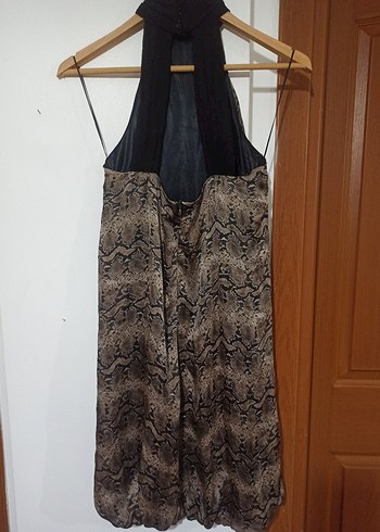 Yılan Desenli Bohem Kısa Elbise - Görsel 5