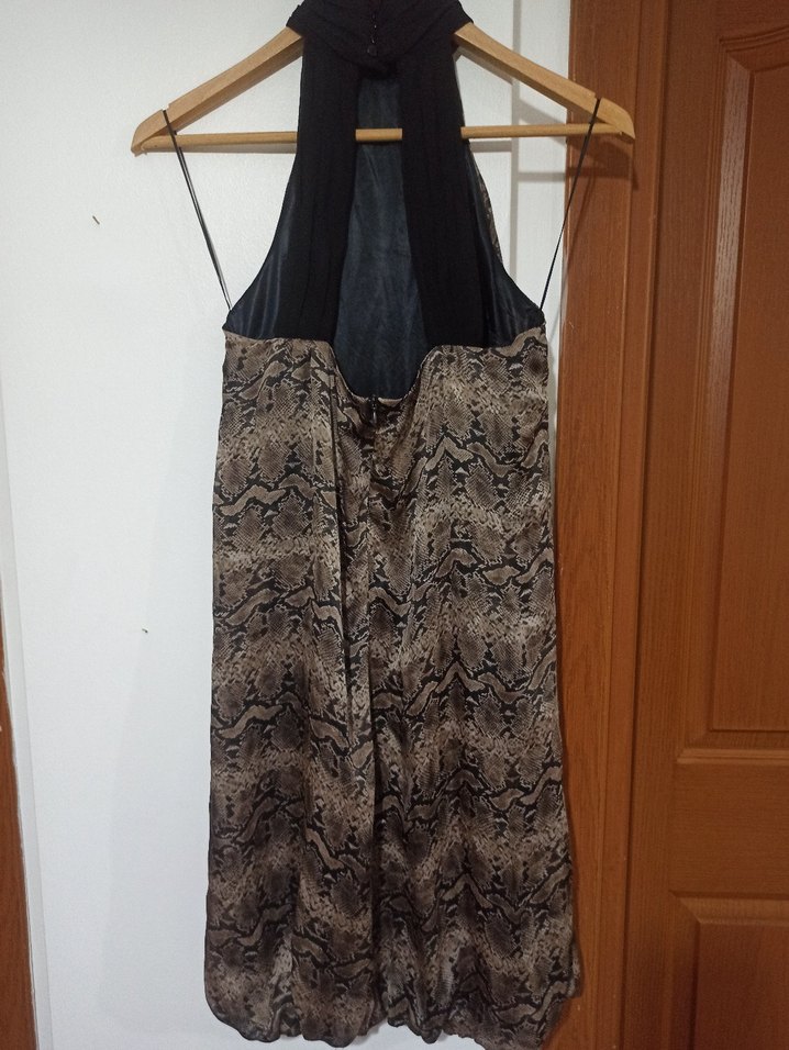 Yılan Desenli Bohem Kısa Elbise - Görsel 5