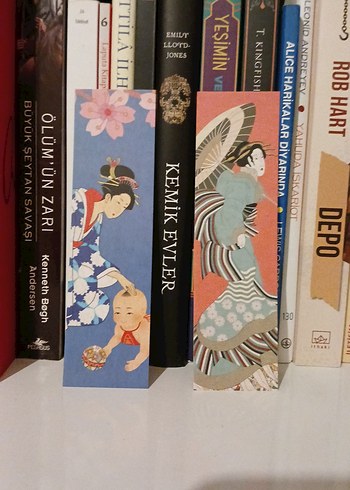 Kitap Ayracı Seti - Japon Sanatı Temalı