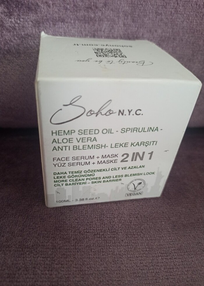 VEGAN ALEOVERA LEKE KARŞITI DURULANMAYAN MASKE - Görsel 2