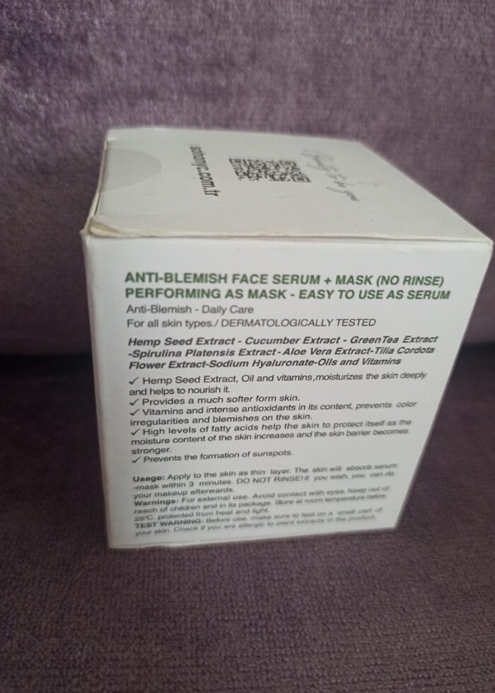 VEGAN ALEOVERA LEKE KARŞITI DURULANMAYAN MASKE - Görsel 4