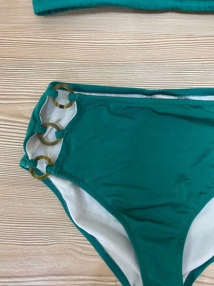 Turkuaz Mini Bel Detaylı Kadın Bikini - Görsel 3