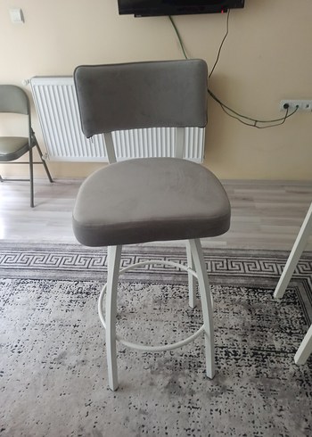 Gri Yüksek Bar Sandalye 2 adet fiyatı
