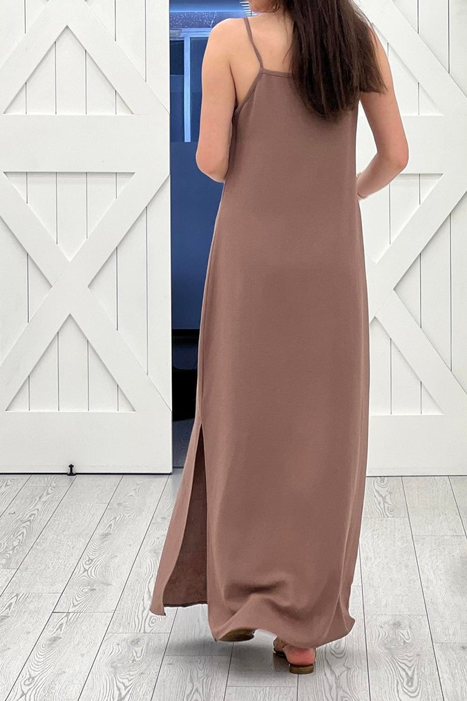 Bershka askılı elbise - Görsel 4